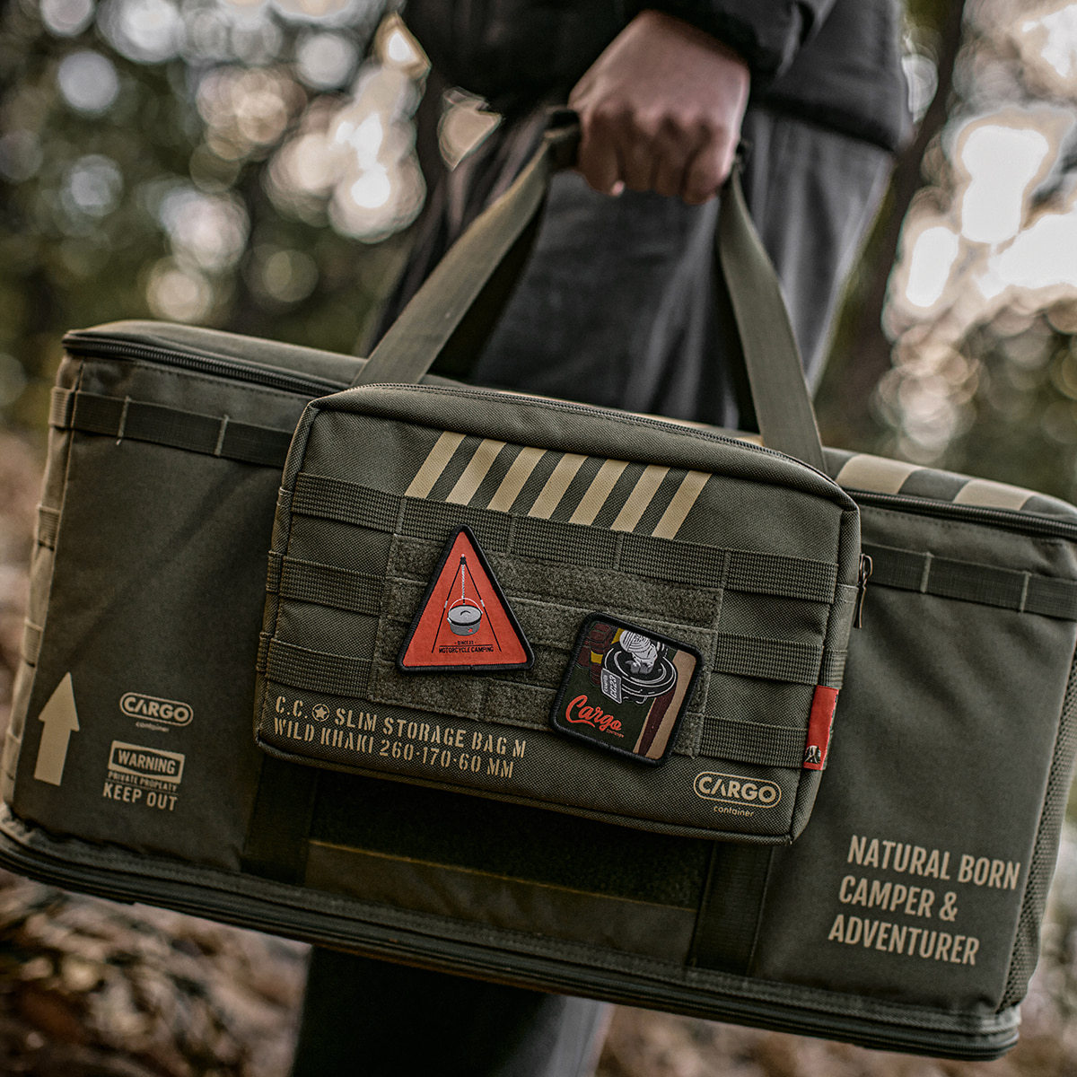 Cargo Container Slim Storage Bag - Black