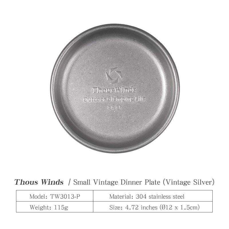 Thous Winds Small Vintage Dinner Plate - Vintage Silver-Goritta Works Sdn. Bhd. 202501017603 (1619017-X)