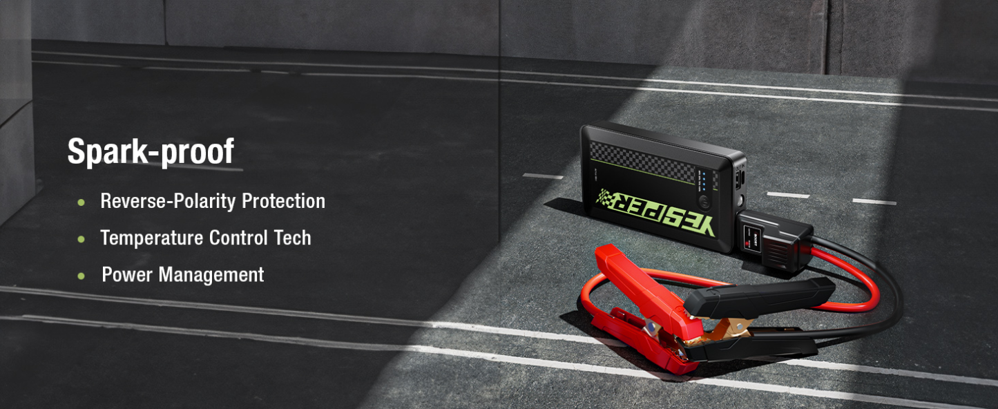 YESPER Armor Mini Multi-function Jump Starter 12V - 8000mAh