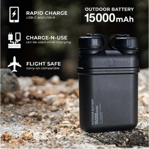 NESTOUT Power Bank 15000mAh - Black