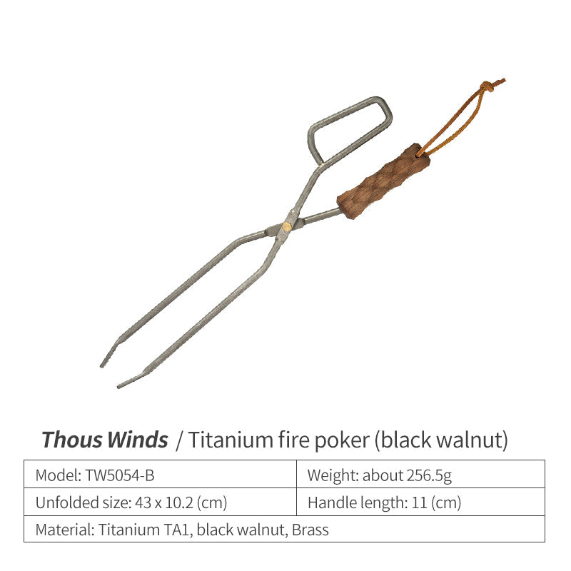 Thous Winds Titanium Fire Poker - Black Walnut-Goritta Works Sdn. Bhd. 202501017603 (1619017-X)