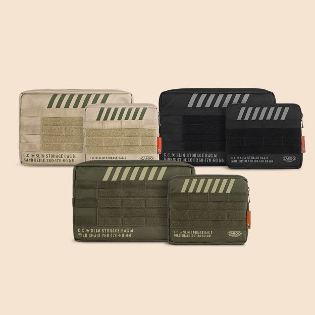 Cargo Container Slim Storage Bag - Black