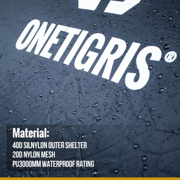 OneTigris Cometa Camping 2 person Tent - Black-Goritta Works Sdn. Bhd. 202501017603 (1619017-X)