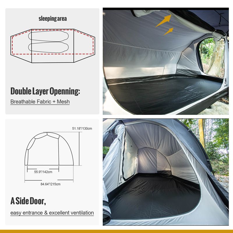 OneTigris Cometa Camping 2 person Tent - Black-Goritta Works Sdn. Bhd. 202501017603 (1619017-X)