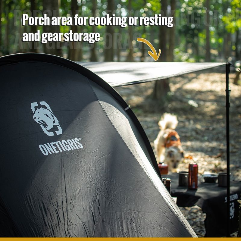 OneTigris Cometa Camping 2 person Tent - Black-Goritta Works Sdn. Bhd. 202501017603 (1619017-X)