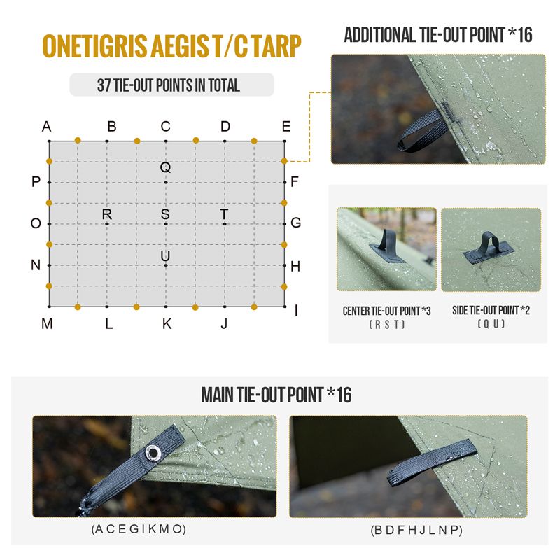 OneTigris FJORD T/C Camping Tarp – Goritta Works Sdn. Bhd