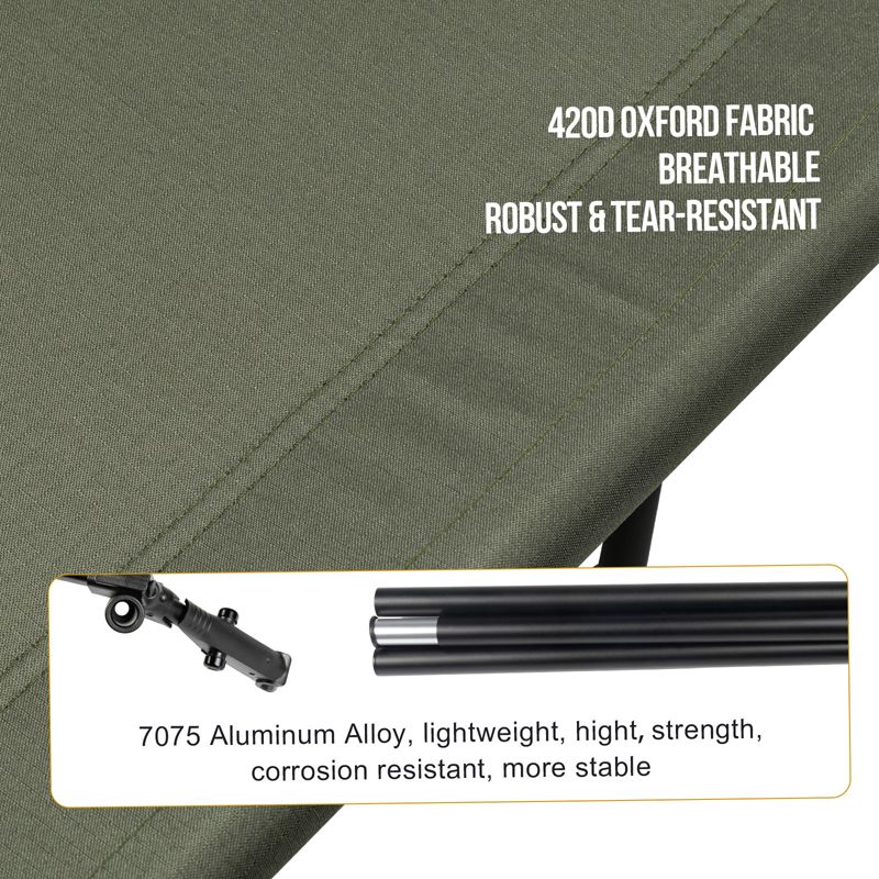 OneTigris Outdoor Foldable Camp Bed - Ranger Green-Goritta Works Sdn. Bhd. 202501017603 (1619017-X)