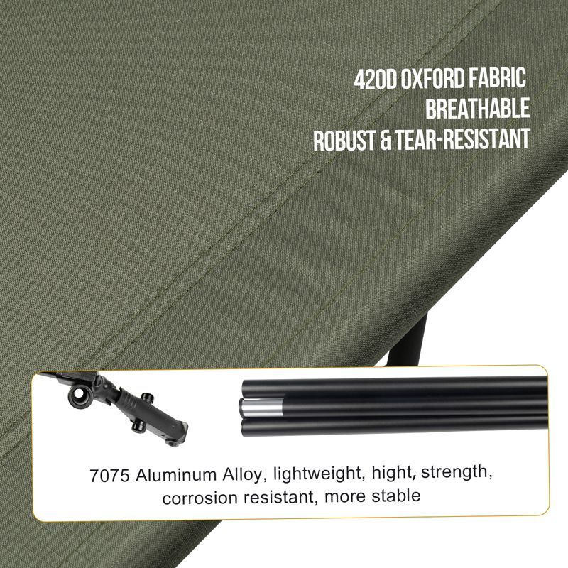 OneTigris Outdoor Foldable Camp Bed - Ranger Green-Goritta Works Sdn. Bhd. 202501017603 (1619017-X)