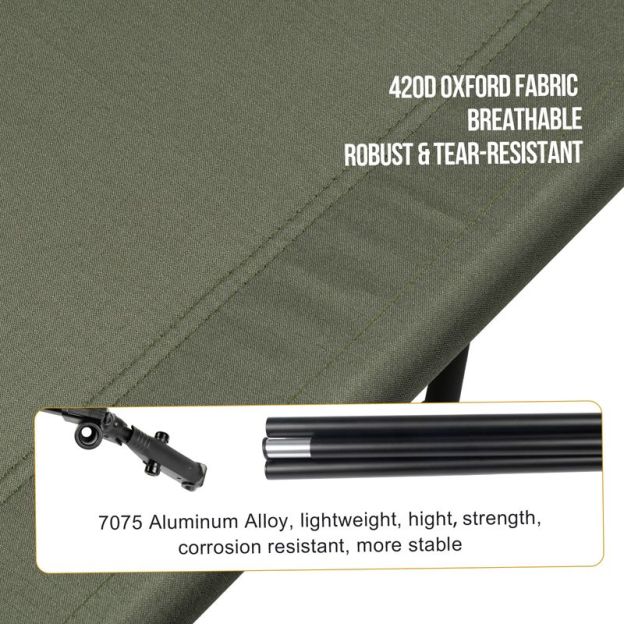 OneTigris Outdoor Foldable Camp Bed - Ranger Green-Goritta Works Sdn. Bhd. 202501017603 (1619017-X)