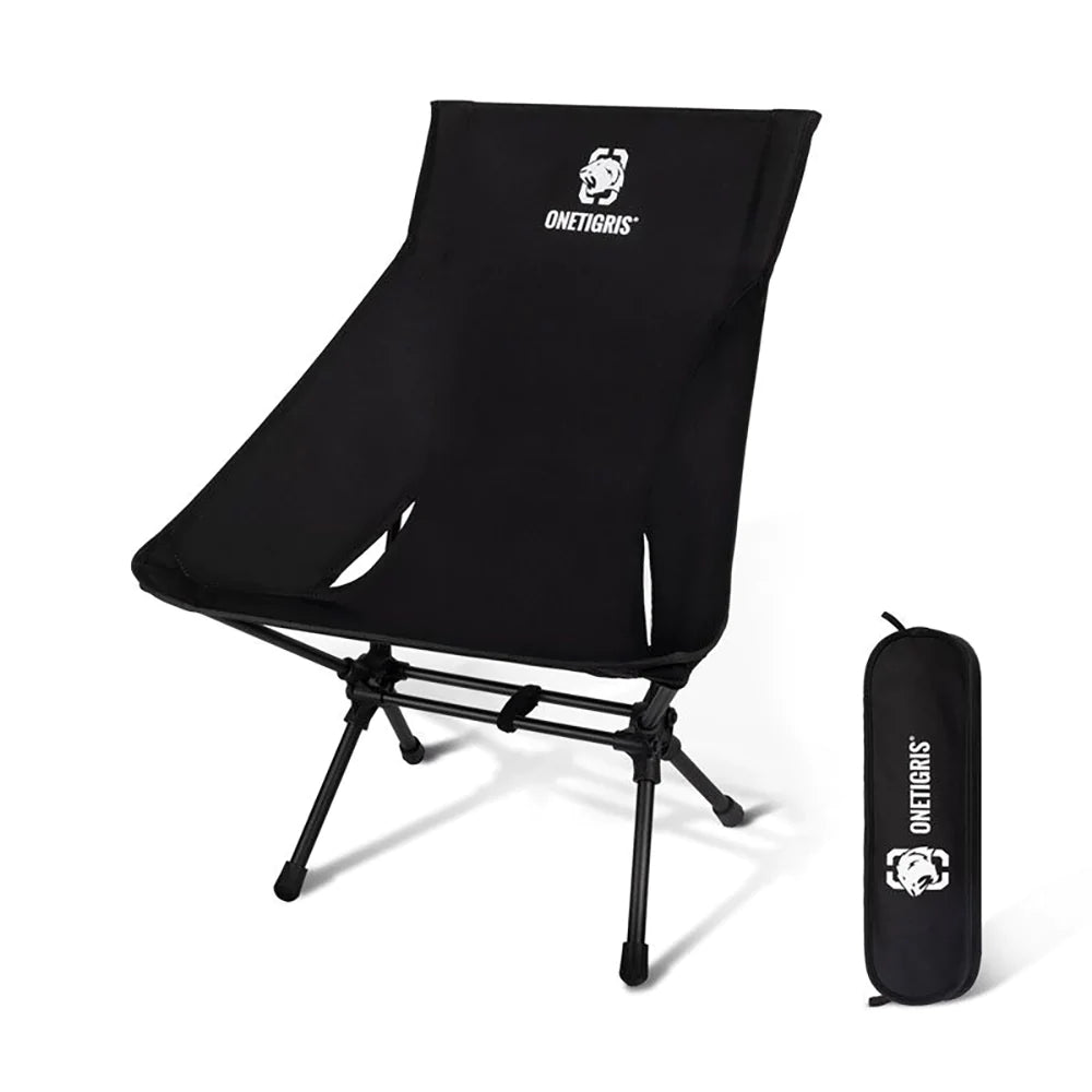 OneTigris Portable Camping Chair Large - Black-Goritta Works Sdn. Bhd. 202501017603 (1619017-X)