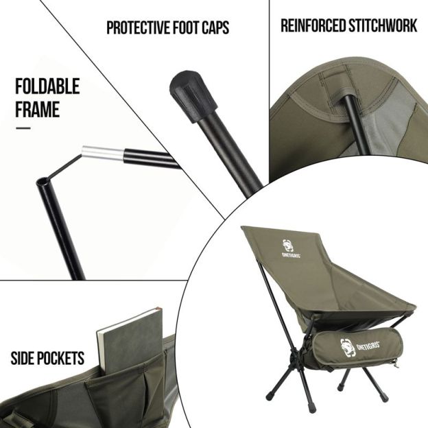 OneTigris Portable Camping Chair Large - Ranger Green-Goritta Works Sdn. Bhd. 202501017603 (1619017-X)