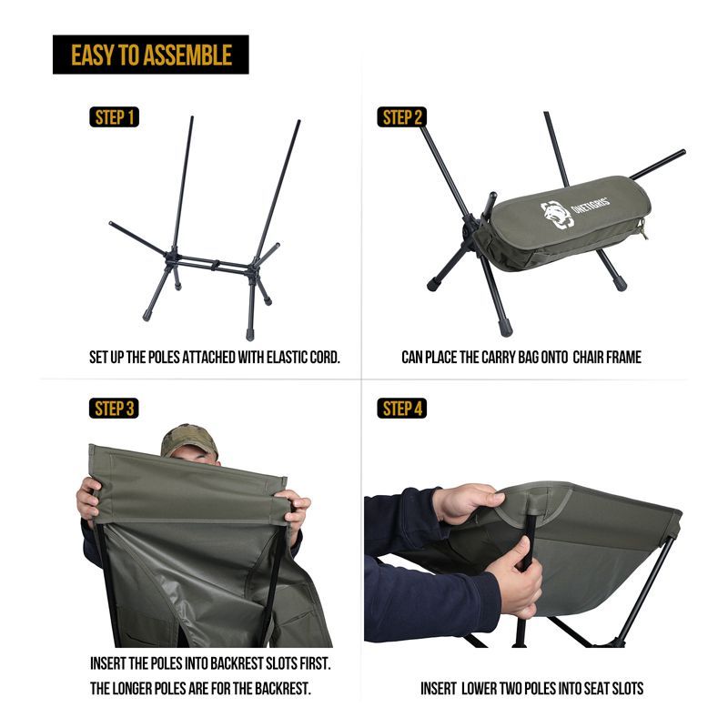 OneTigris Portable Camping Chair Large - Ranger Green-Goritta Works Sdn. Bhd. 202501017603 (1619017-X)