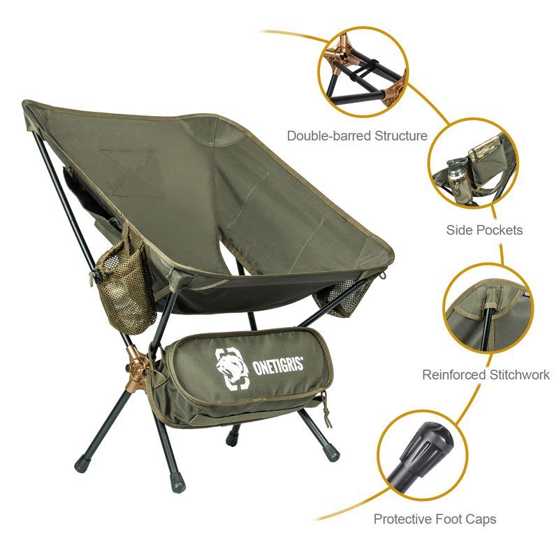 OneTigris Customized Foldable Chair 04 - Ranger Green-Goritta Works Sdn. Bhd. 202501017603 (1619017-X)