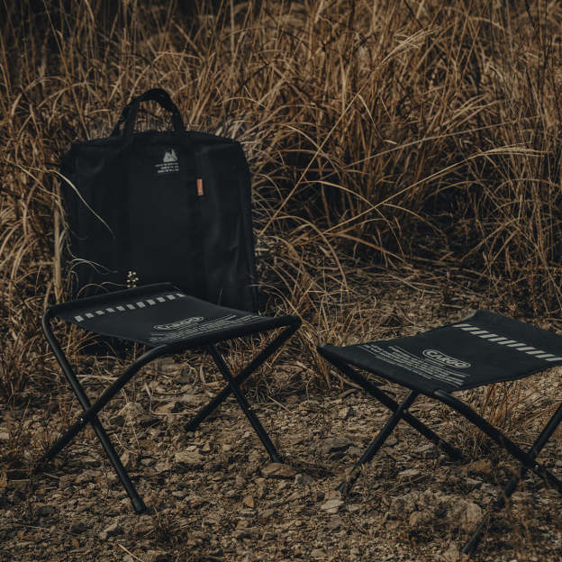 Cargo Container Wide BBQ Chair 2pcs - Gray