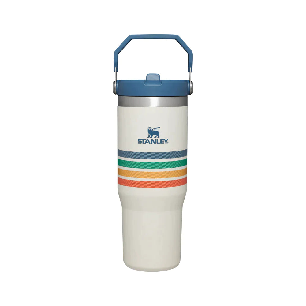 Stanley Adventure Varsity Iceflow™ Flip Straw 30oz Tumbler - Cream Stripe-Goritta Works Sdn. Bhd. 202501017603 (1619017-X)