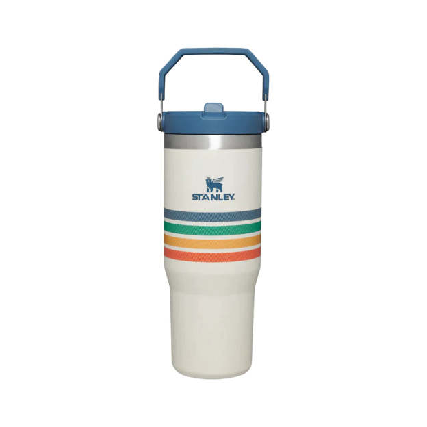 Stanley Adventure Varsity Iceflow™ Flip Straw 30oz Tumbler - Cream Stripe-Goritta Works Sdn. Bhd. 202501017603 (1619017-X)