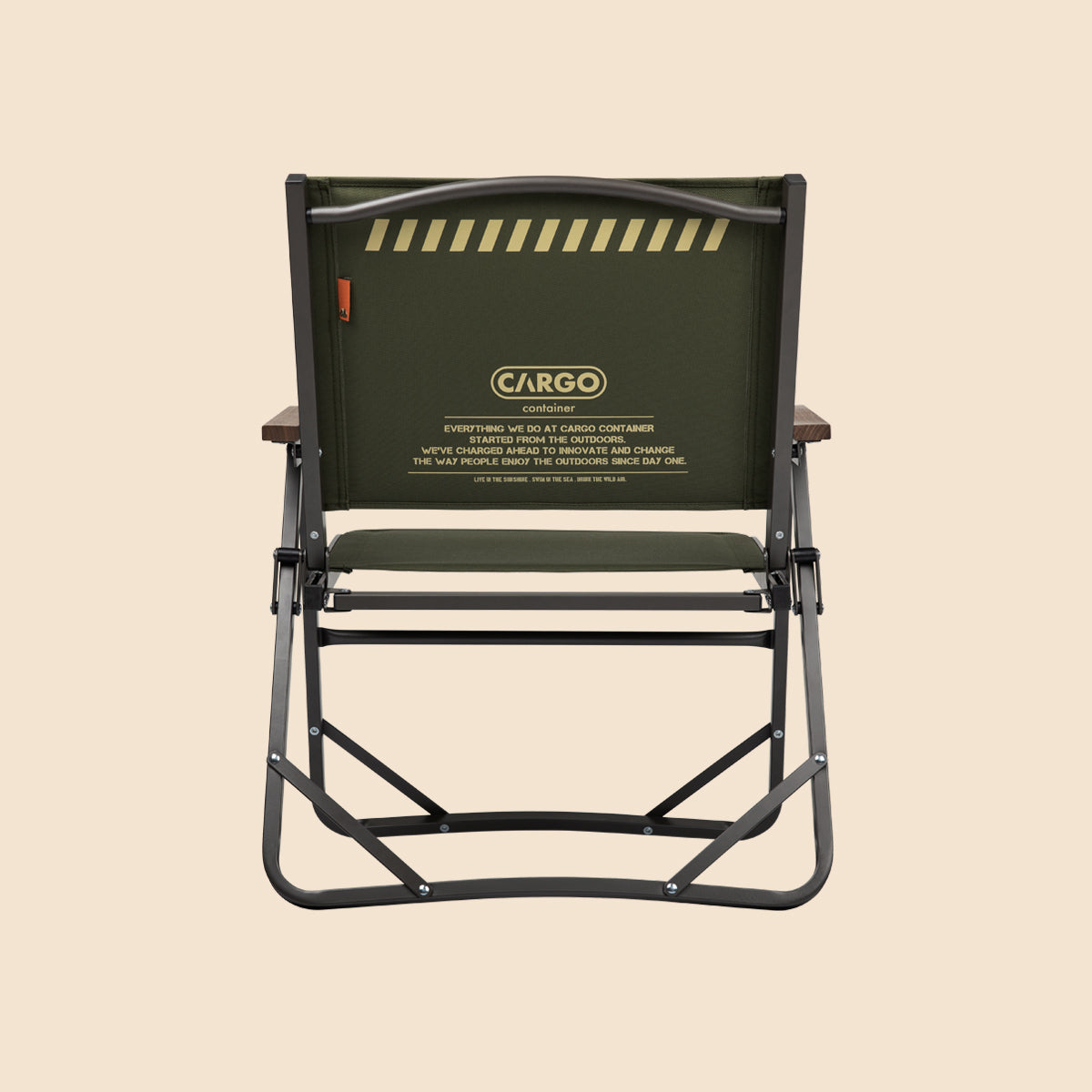 Cargo Container Cosy Folding Chair - Khaki