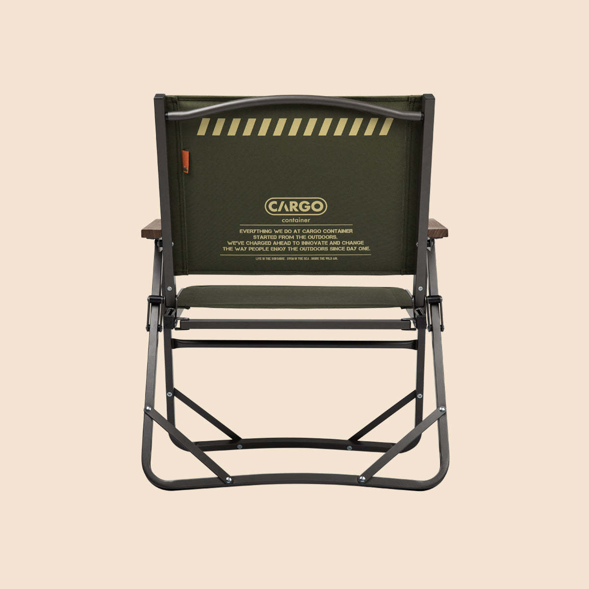 Cargo Container Cosy Folding Chair - Khaki