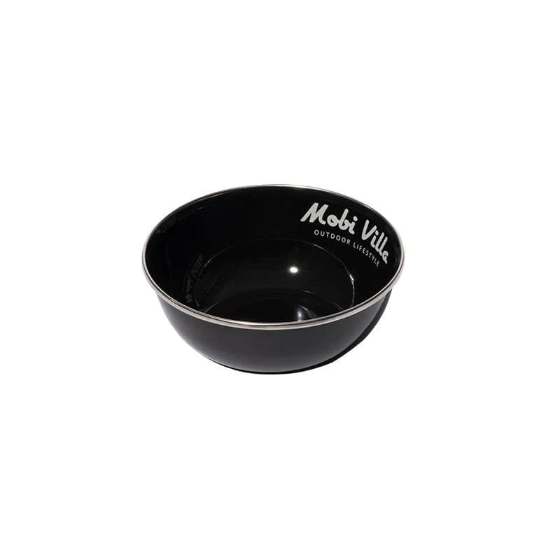 Mobi Garden Huan Yan Enamel Bowl - Black-Goritta Works Sdn. Bhd. 202501017603 (1619017-X)