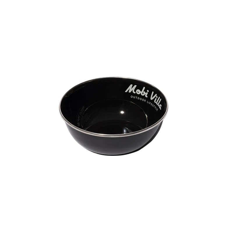 Mobi Garden Huan Yan Enamel Bowl - Black-Goritta Works Sdn. Bhd. 202501017603 (1619017-X)