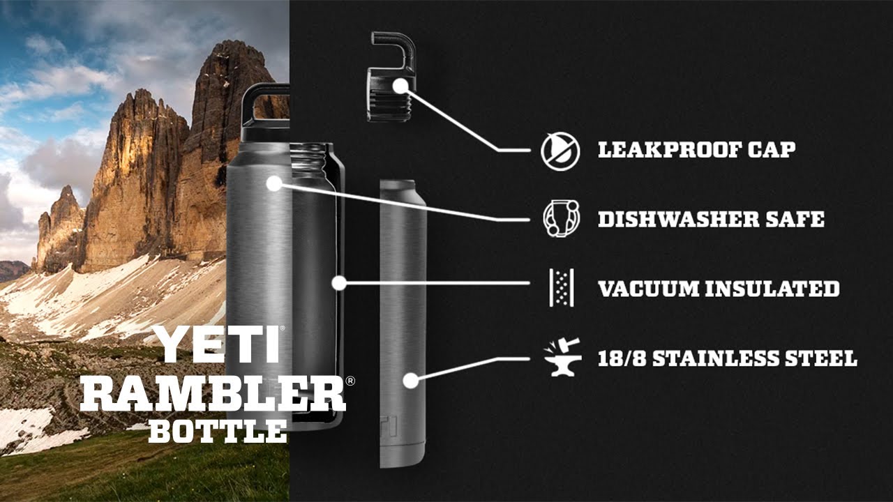 YETI Rambler36 oz Bottle with Chug Cap - Cape Taupe