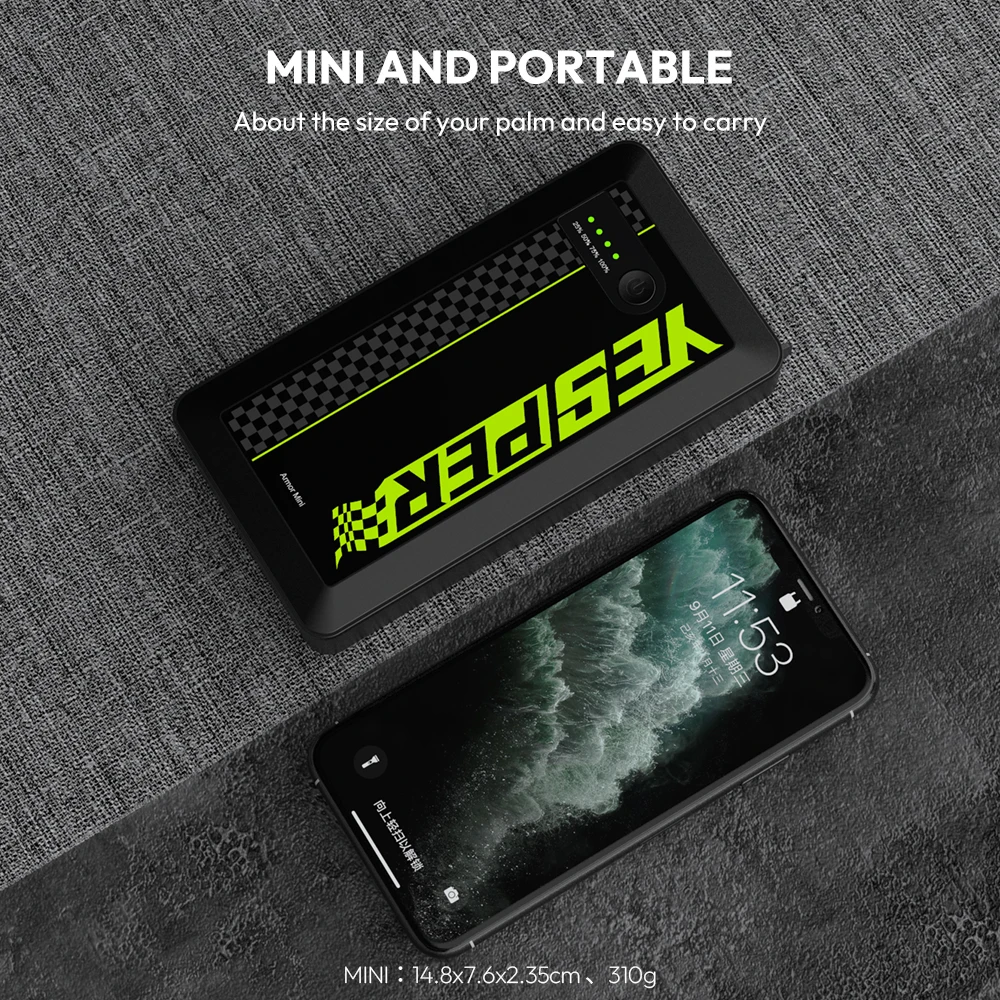 YESPER Armor Mini Multi-function Jump Starter 12V - 8000mAh
