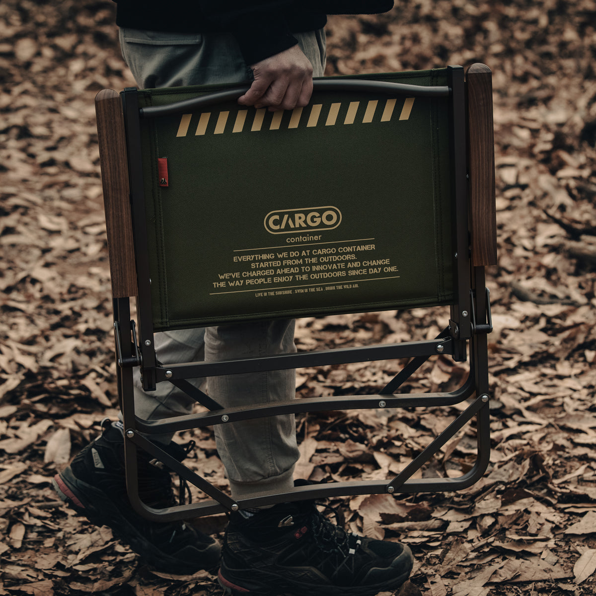 Cargo Container Cosy Folding Chair - Khaki