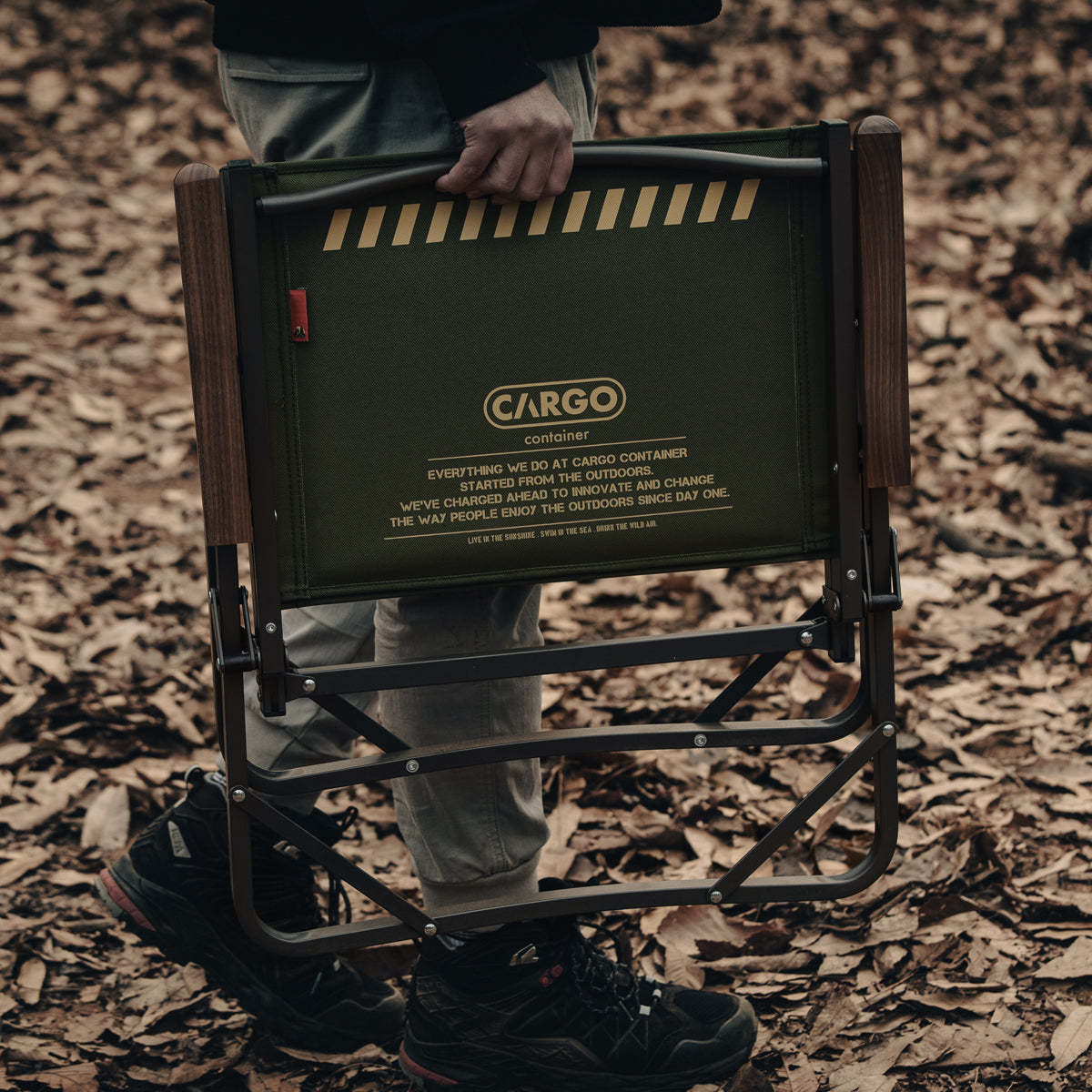 Cargo Container Cosy Folding Chair - Khaki