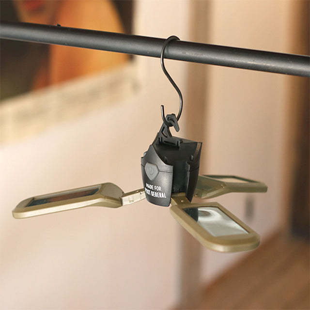 Post General Tri-Panel Solar Charged LED Light - Sand Beige
