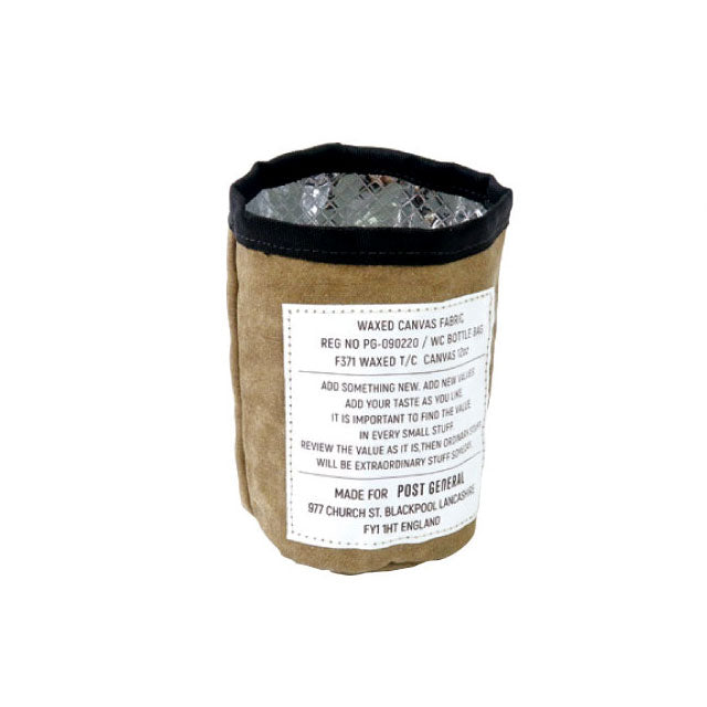 Post General Waxed Canvas Bottle Bag - Brown-Goritta Works Sdn. Bhd. 202501017603 (1619017-X)