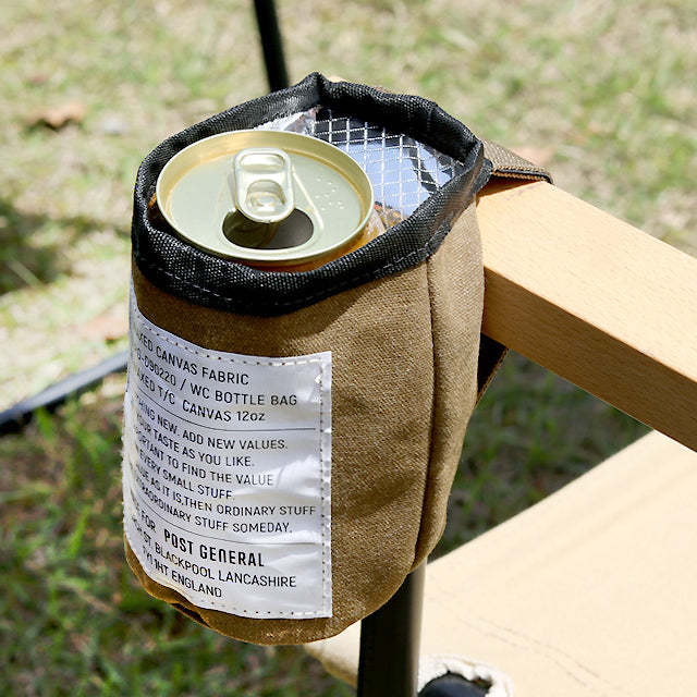 Post General Waxed Canvas Bottle Bag - Gray-Goritta Works Sdn. Bhd. 202501017603 (1619017-X)