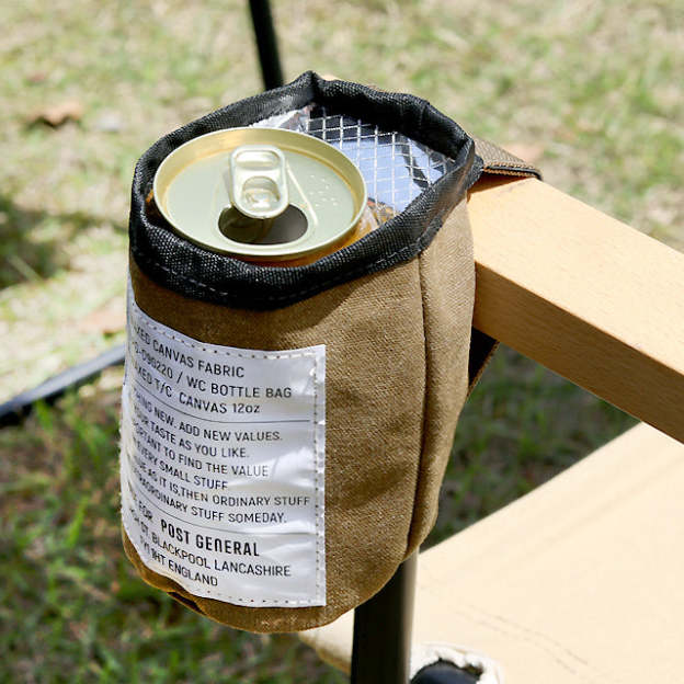 Post General Waxed Canvas Bottle Bag - Brown-Goritta Works Sdn. Bhd. 202501017603 (1619017-X)