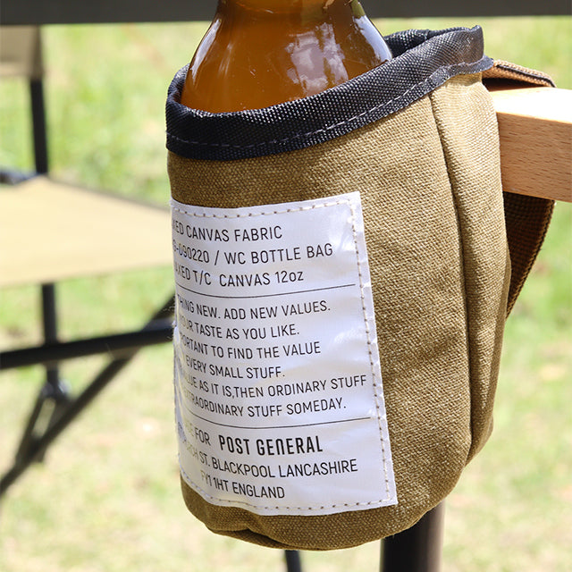 Post General Waxed Canvas Bottle Bag - Brown-Goritta Works Sdn. Bhd. 202501017603 (1619017-X)