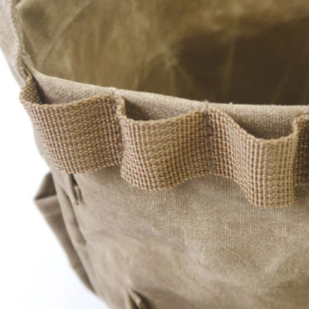 Post General Waxed Canvas Tool Bag Round - Gray-Goritta Works Sdn. Bhd. 202501017603 (1619017-X)