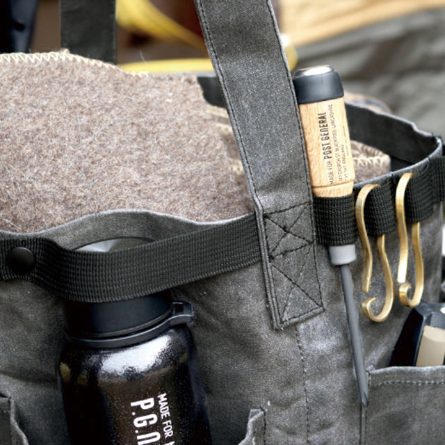 Post General Waxed Canvas Tool Bag Round - Gray-Goritta Works Sdn. Bhd. 202501017603 (1619017-X)