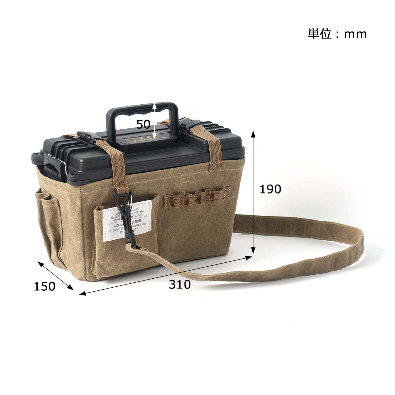 Post General Waxed Canvas Ammo Tool Box - Gray-Goritta Works Sdn. Bhd. 202501017603 (1619017-X)