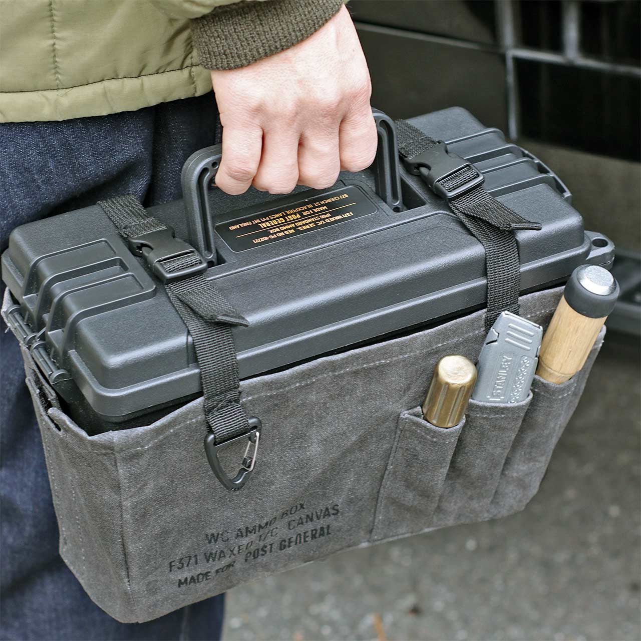Post General Waxed Canvas Ammo Tool Box - Gray-Goritta Works Sdn. Bhd. 202501017603 (1619017-X)