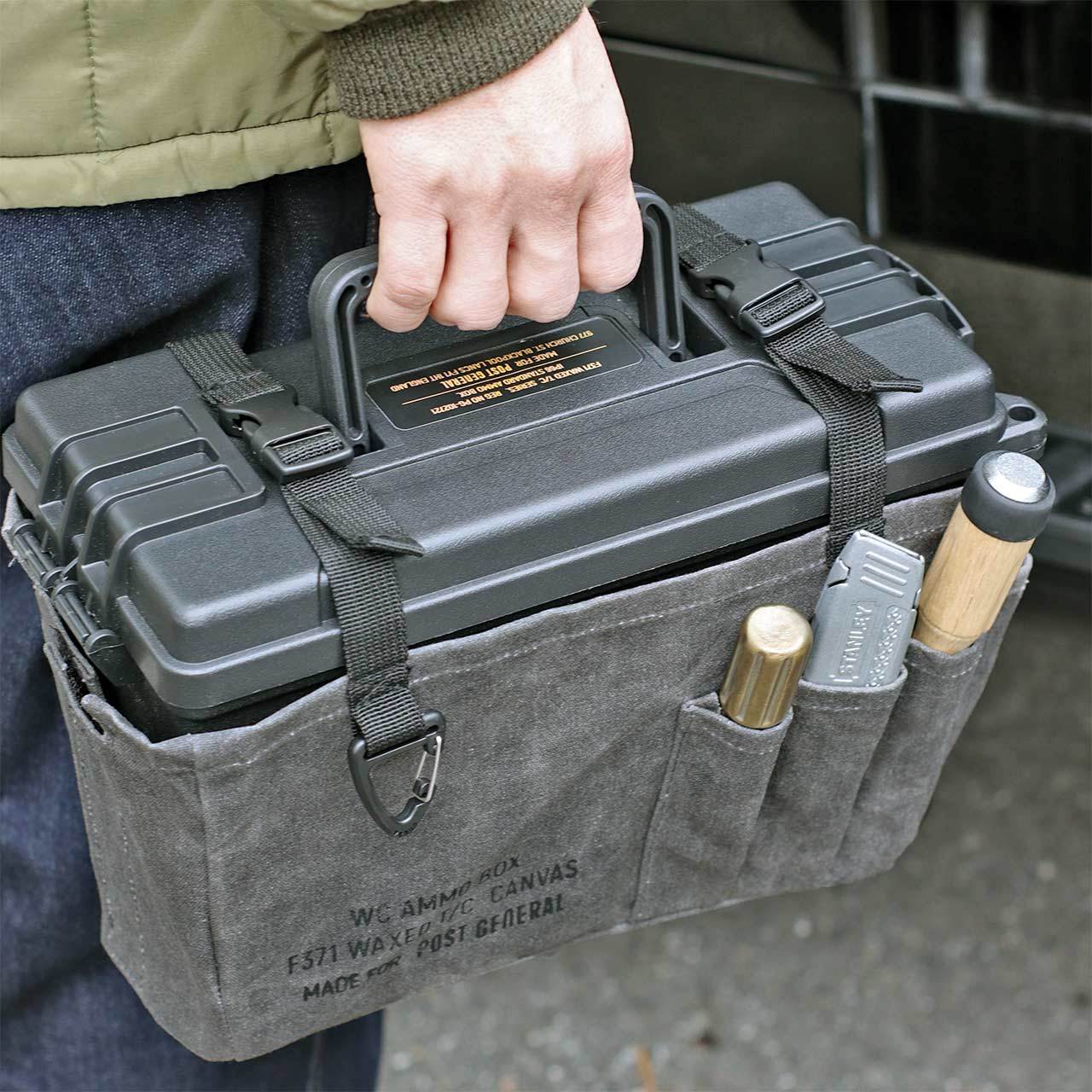 Post General Waxed Canvas Ammo Tool Box - Gray-Goritta Works Sdn. Bhd. 202501017603 (1619017-X)