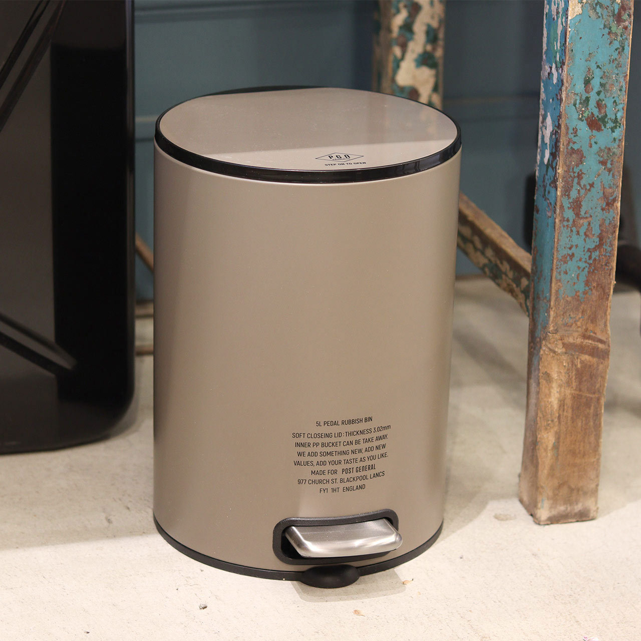 Post General Pedal Rubbish Bin 5L - Olive-Goritta Works Sdn. Bhd. 202501017603 (1619017-X)