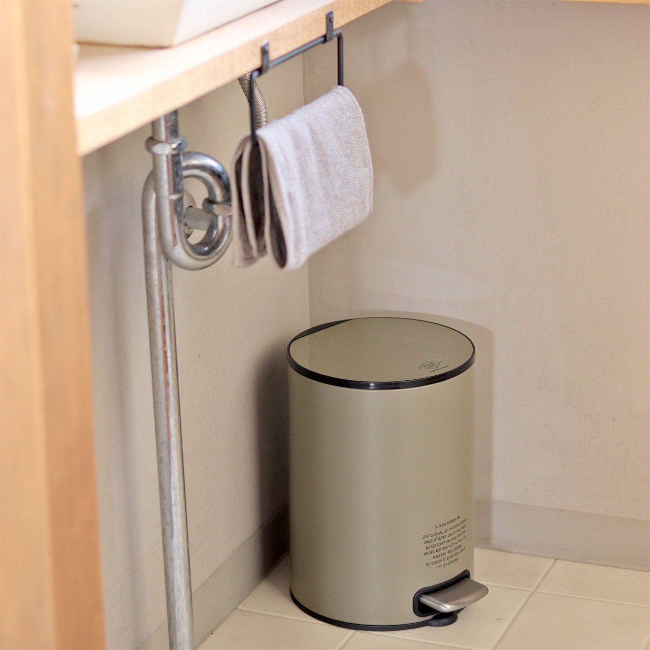 Post General Pedal Rubbish Bin 5L - Olive-Goritta Works Sdn. Bhd. 202501017603 (1619017-X)