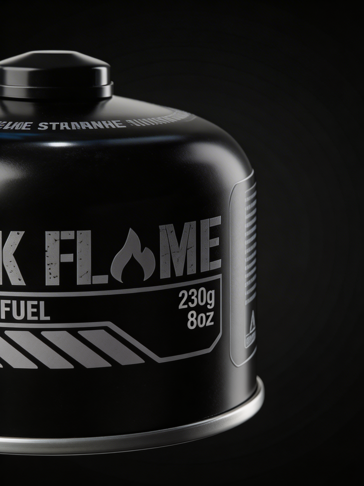 Black Flame Butane Gas Cartridge 230g | screw-type