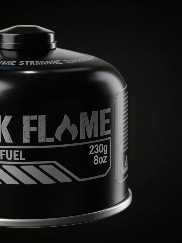 Black Flame Butane Gas Cartridge 230g | screw-type
