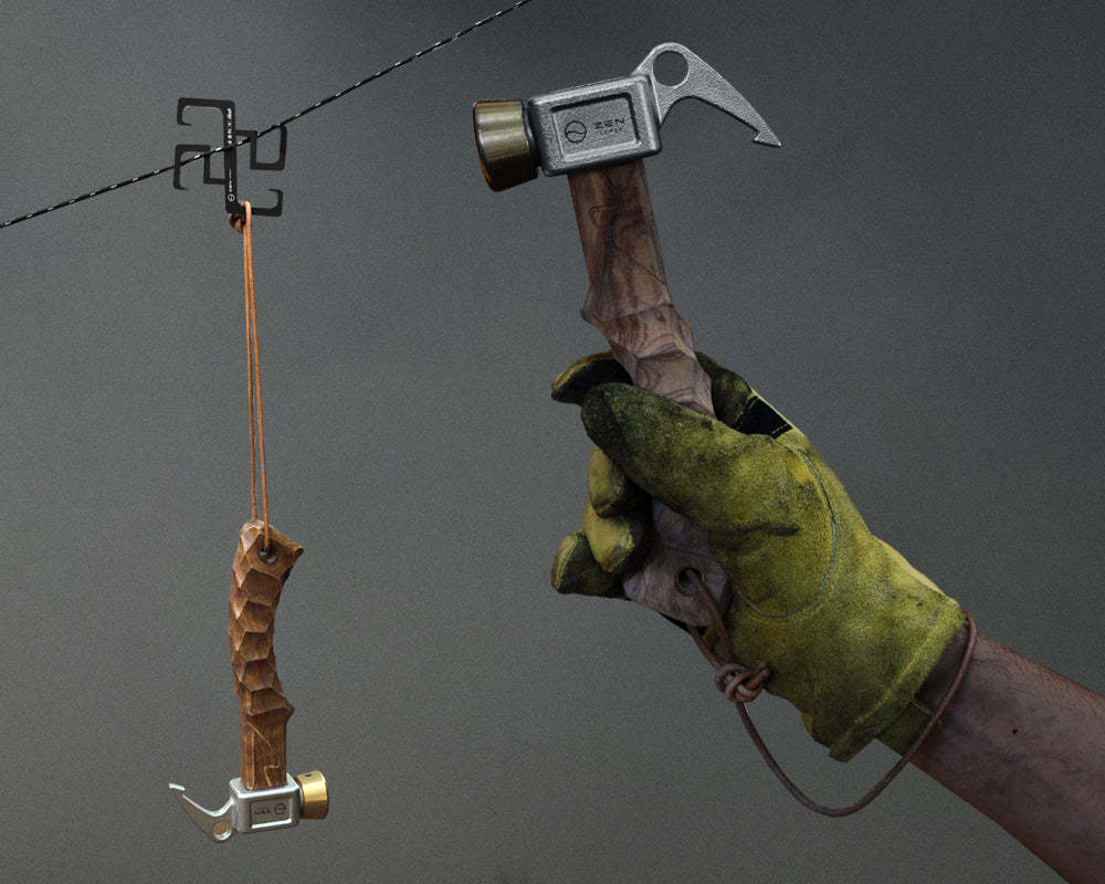 ZEN Camps Peg Hammer - Olive wood, Natural-Goritta Works Sdn. Bhd. 202501017603 (1619017-X)