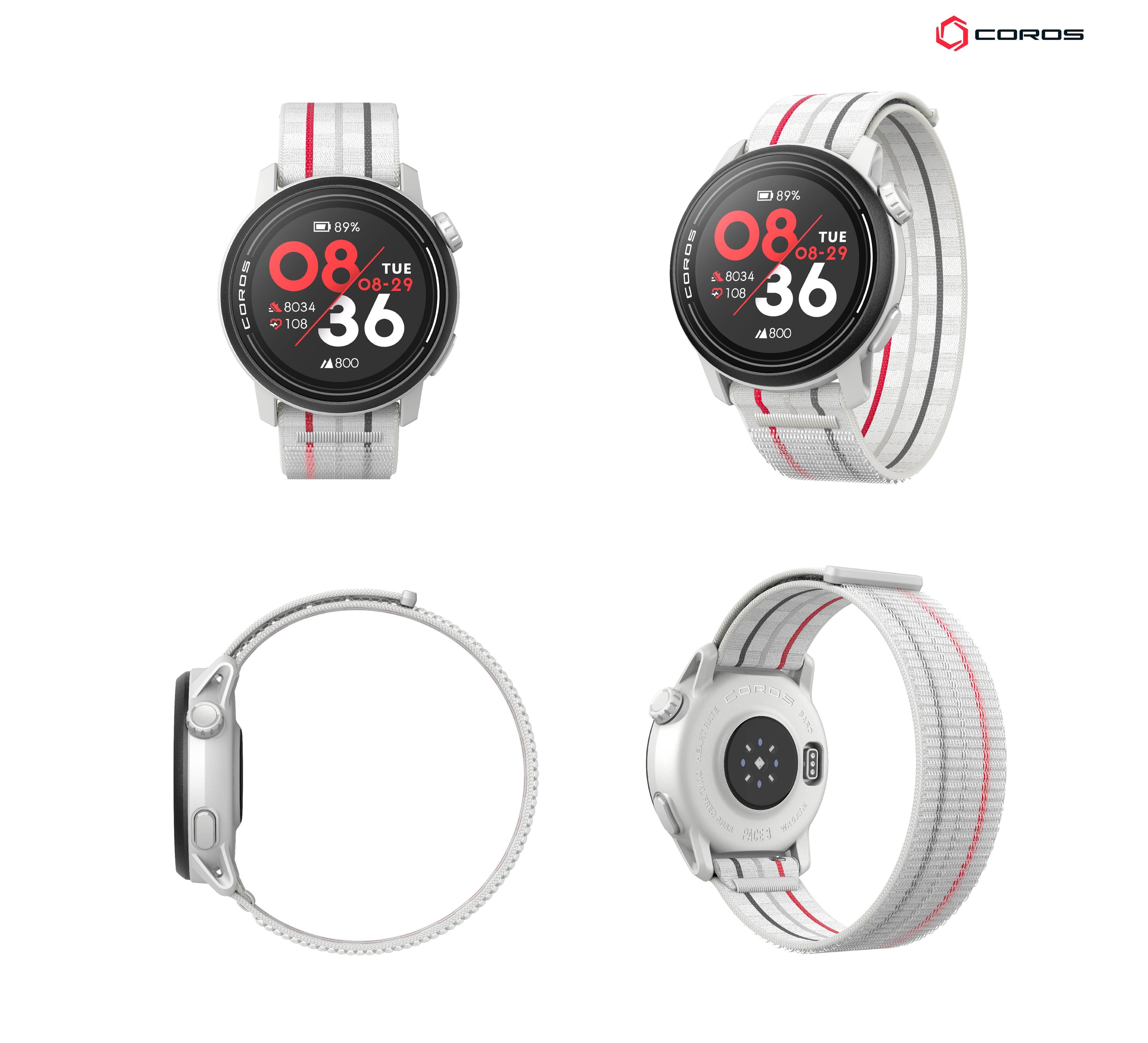 COROS Pace 3 - White / Nylon – Goritta Works Sdn. Bhd