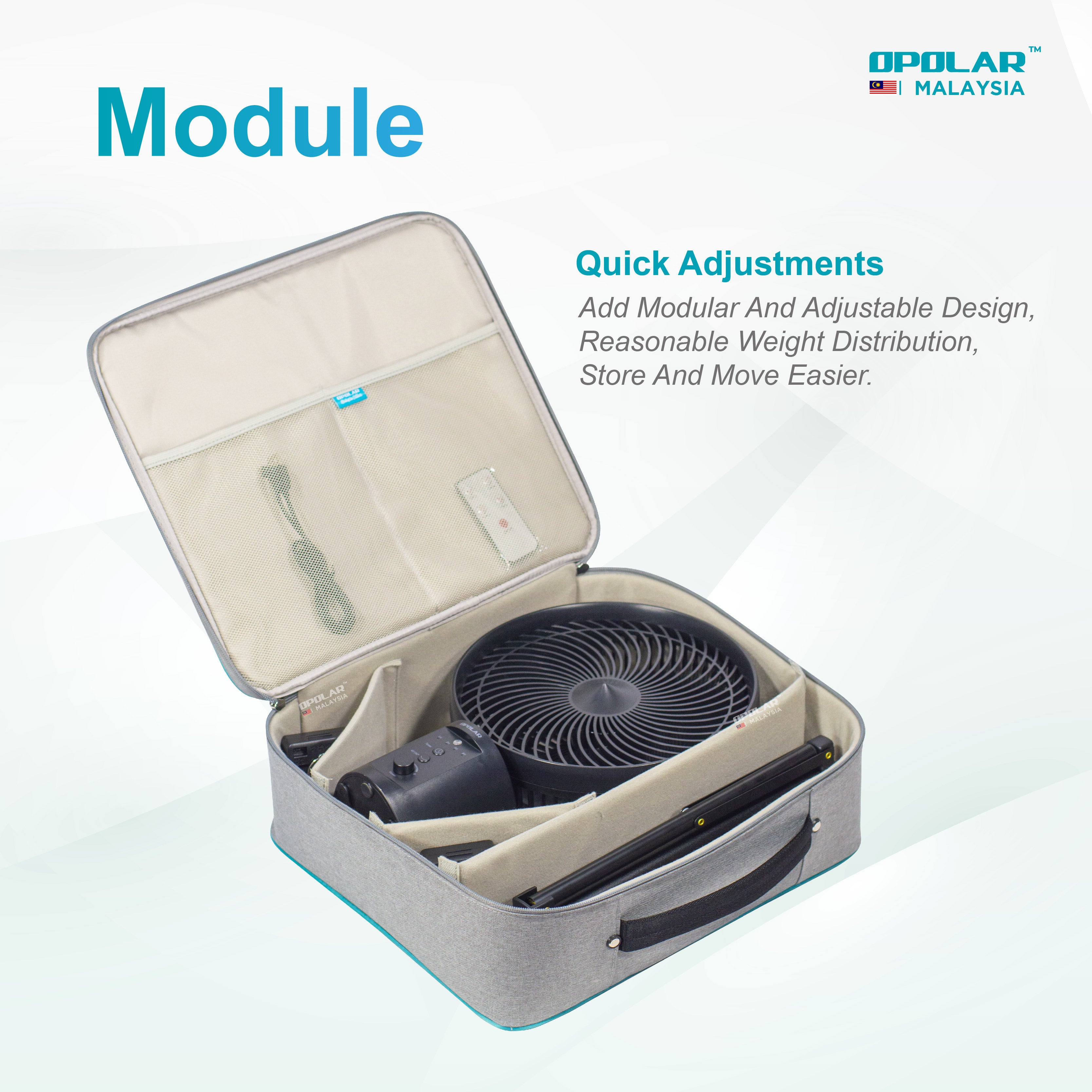 Opolar T Series Storage Bag - Light Grey-Goritta Works Sdn. Bhd. 202501017603 (1619017-X)