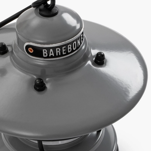 Barebones Edison Mini Lantern - Slate Gray (top view)