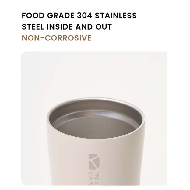 Mobi Garden Coffee Cup 350ML - Black-Goritta Works Sdn. Bhd. 202501017603 (1619017-X)
