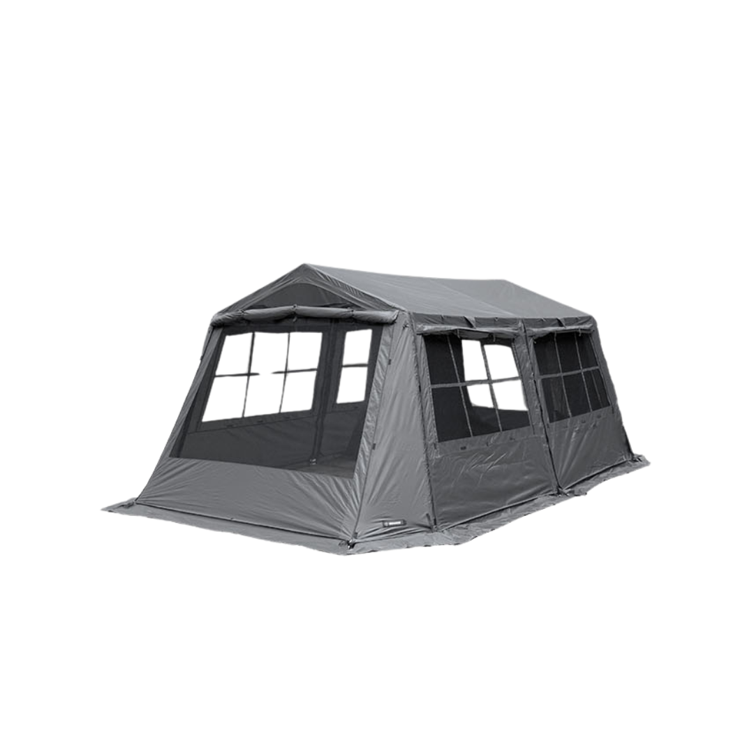 KZM Wild Field Oscar House  3-4Person Tent - Charcoal