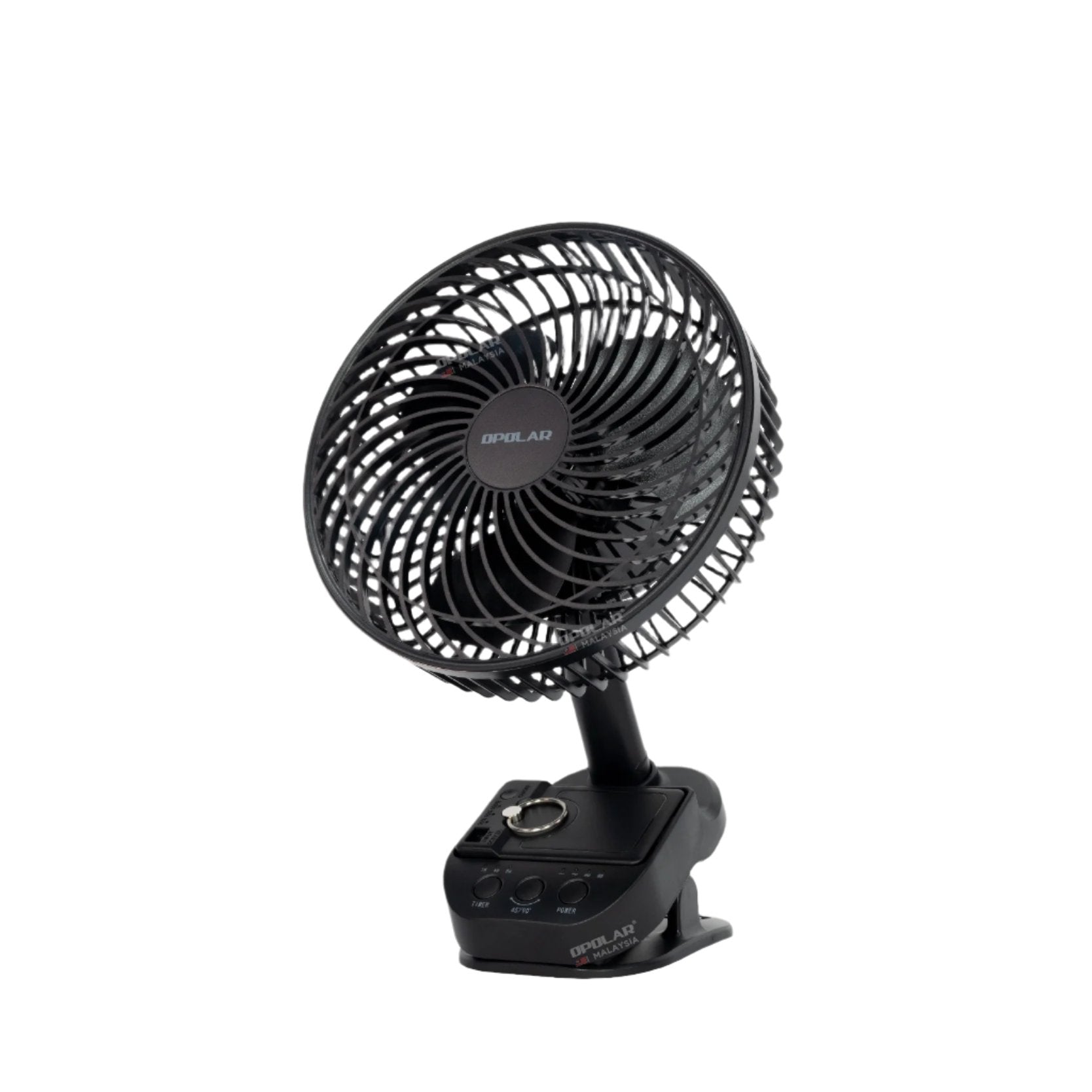 OPOLAR Oscillating Clip Fan With Hanging Hook & Timer | 10000mAh 8 inches
