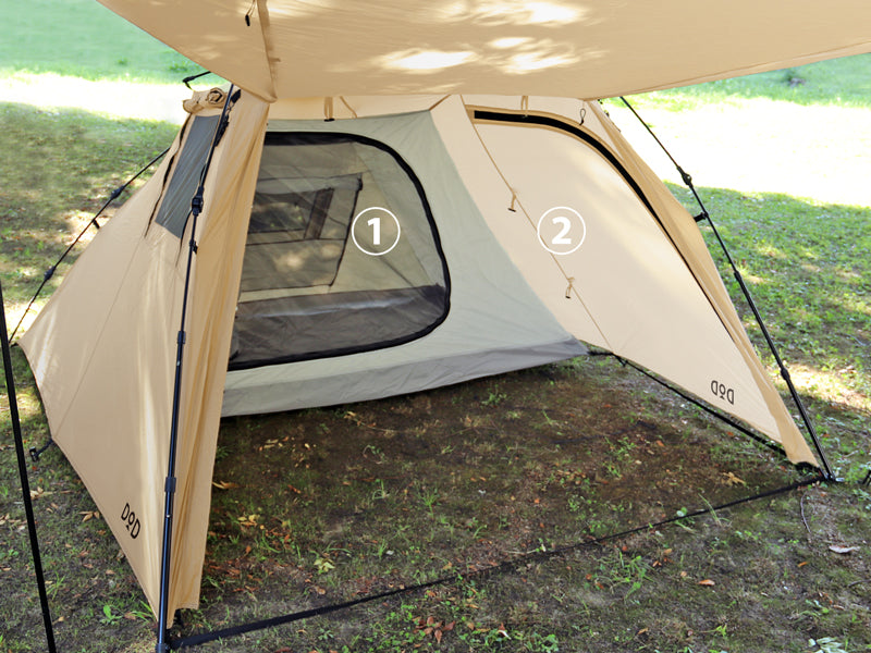 DOD RIDER'S BIKE IN TENT ベージュ DoD Rider's Bike In Tent – Montanic Adventure Store